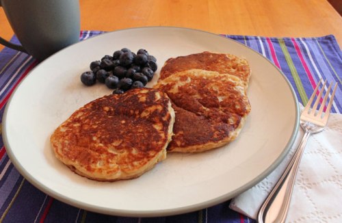 Crunchy Whole-Wheat Walnut Pancakes